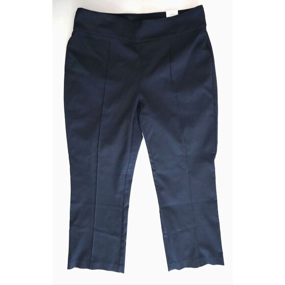 J. McLaughlin 0169261022 Women's Sz 12 Winter Navy Blue Ivy Stretch Pants - Picture 1 of 10